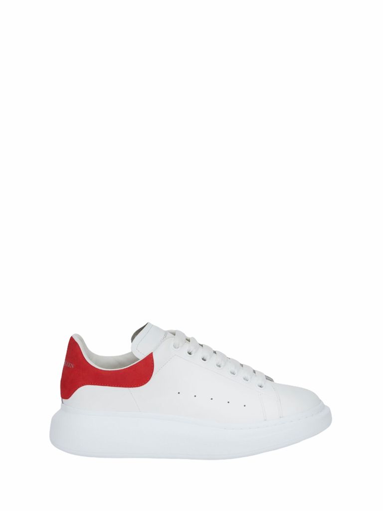 Alexander McQueen Autunno Inverno 21/22 sneaker oversize bianche e rosse -  553770WHGP79676