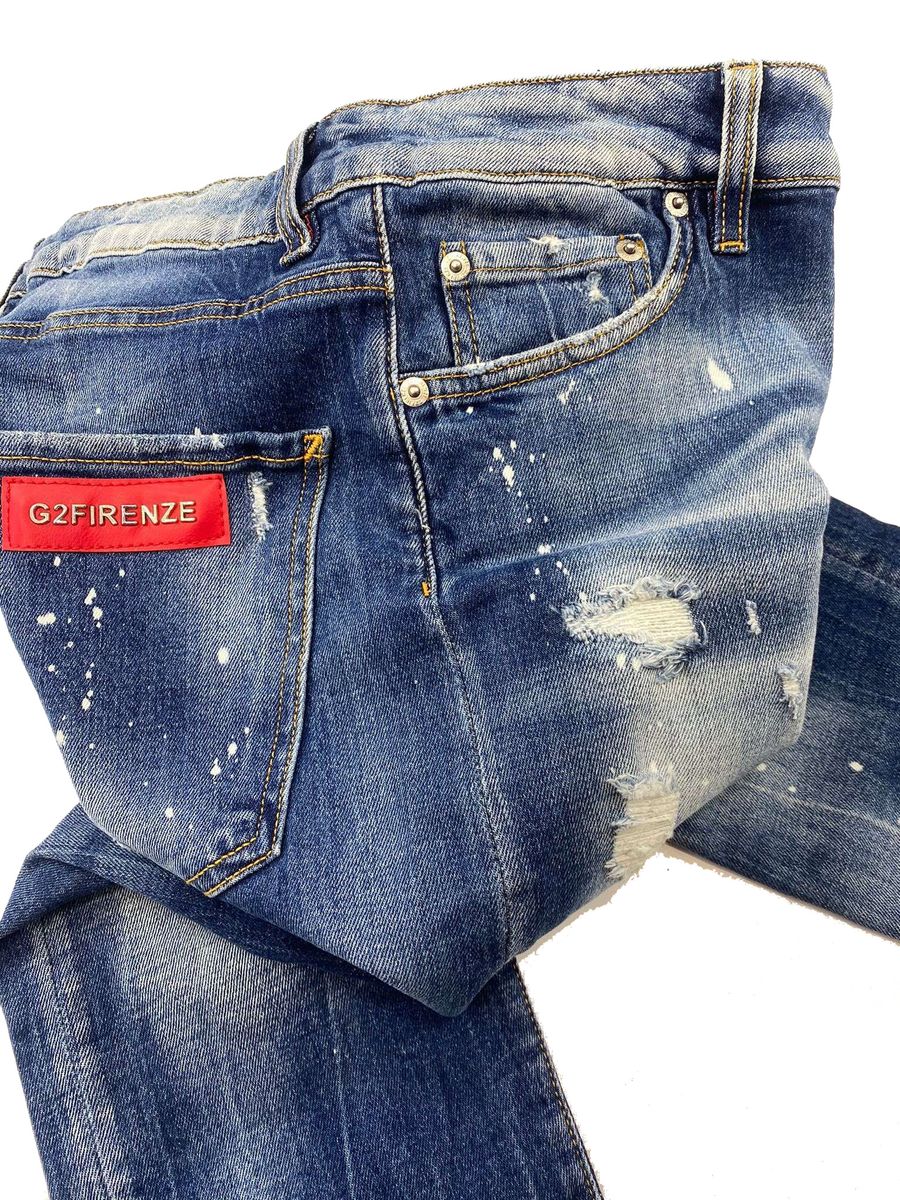 G2 FIRENZE BLUE RIPPED