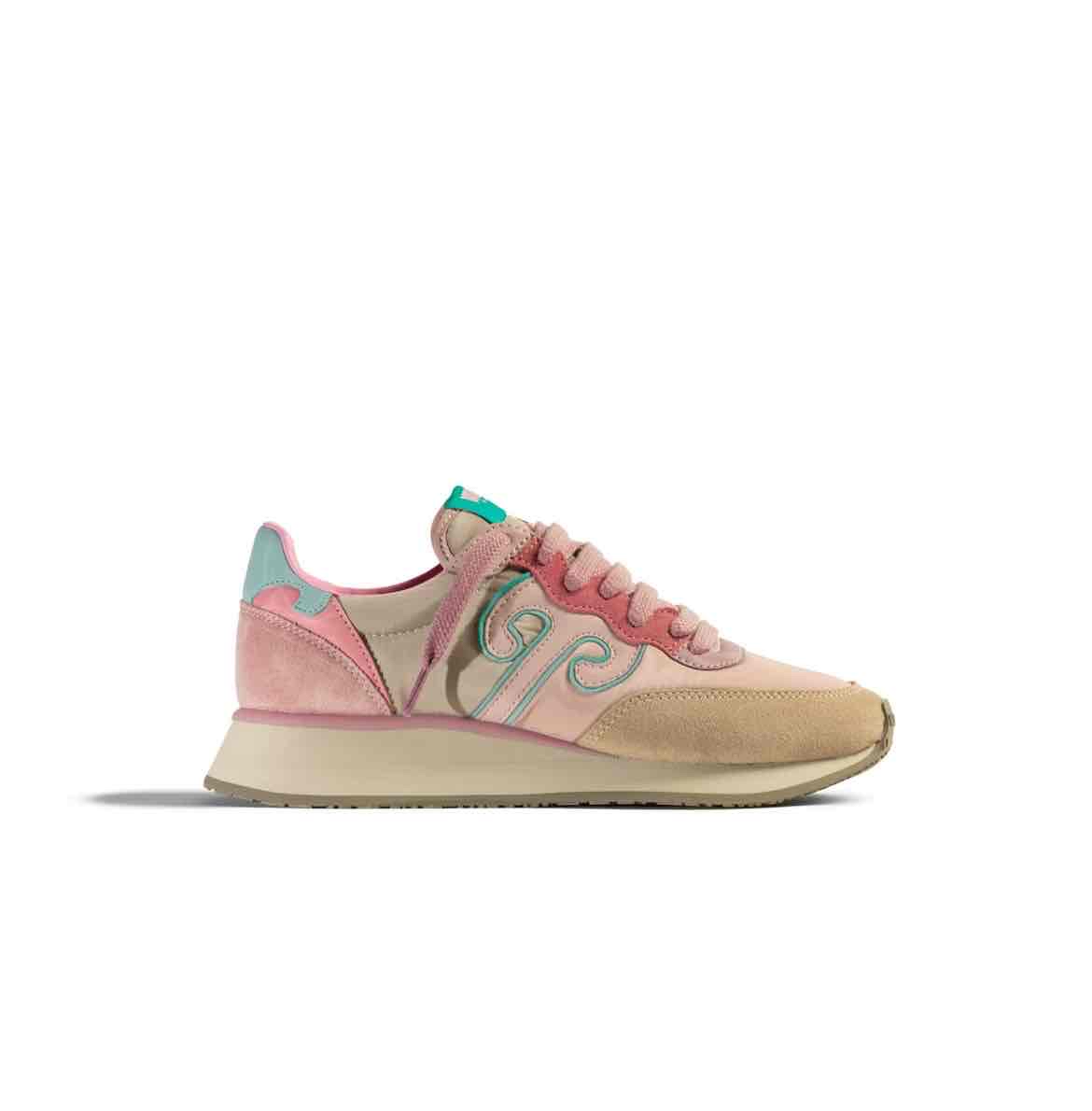 Wushu Sneakers Donna Autunno/inverno | Soreca Shop Online Napoli Beige/rosa/v.acqua