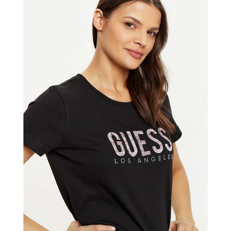 Guess Camiseta Logo Niña Mujer Jersey Cuello Redondo - Imagen 6 de 9
