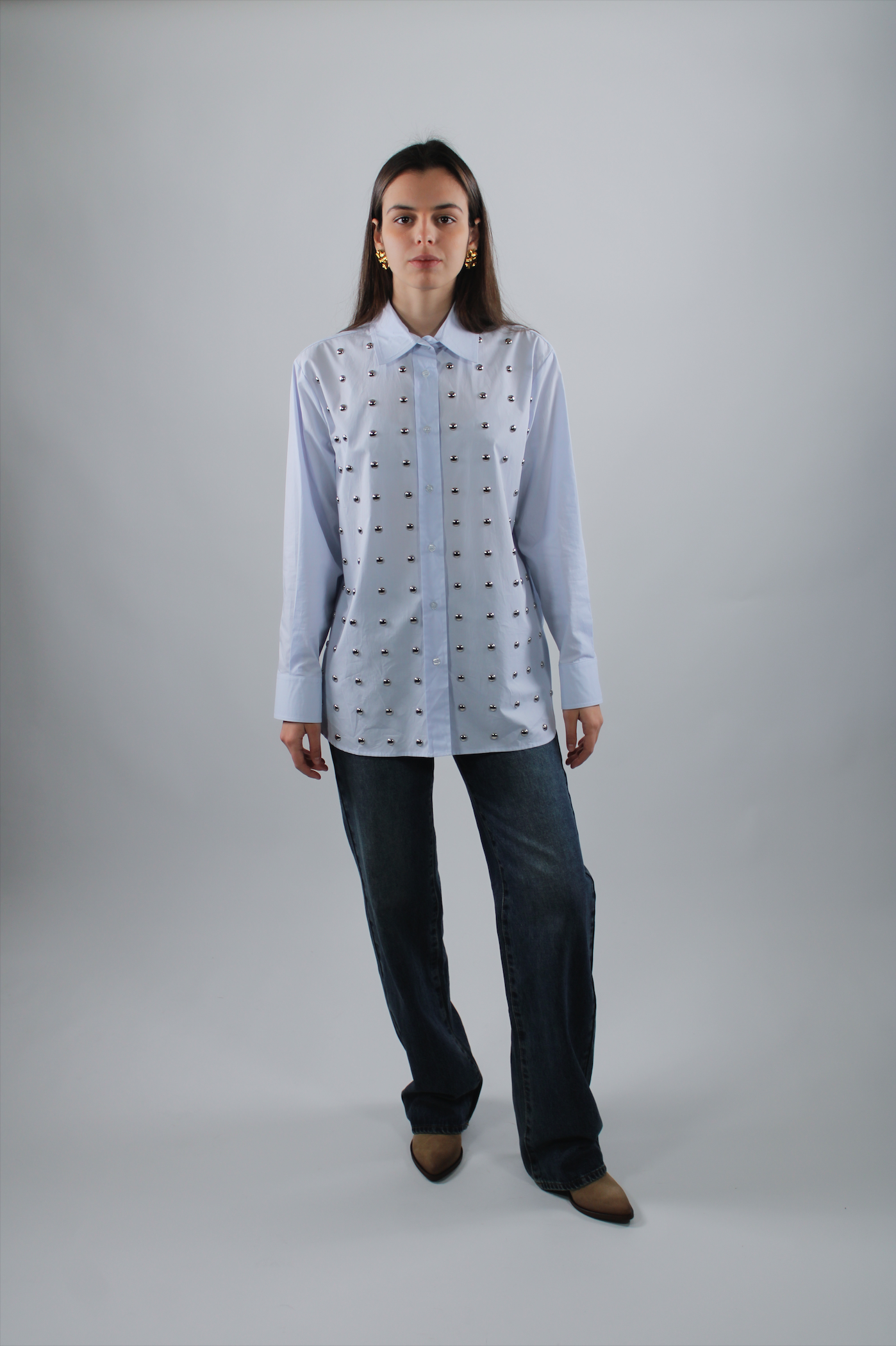 Camicia Donna Borchie Camicia Donna Camicie Con Borchie Camicia In