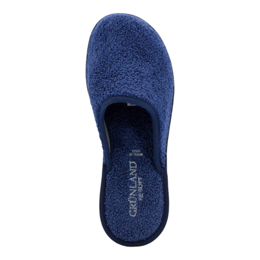 Grunland CI1318-BL Damen Hausschuhe Stoff blau - Bild 4 von 6