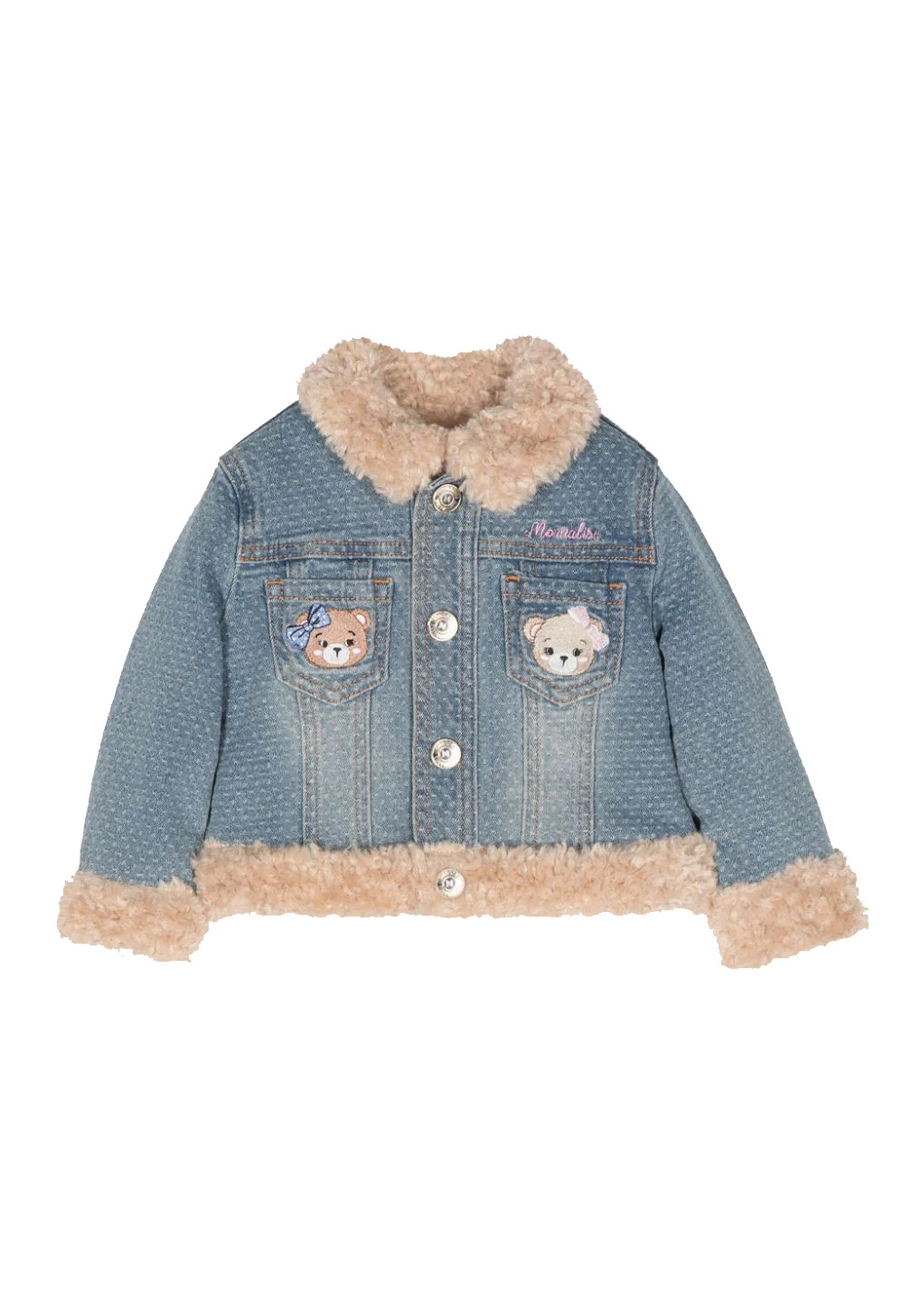 Monnalisa Giubbotto Jeans Monnalisa Bambina Giubbino Imbottito