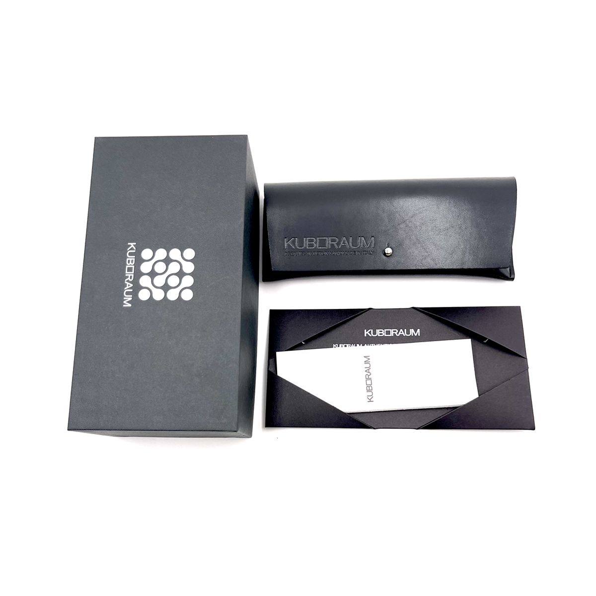 Kuboraum Unisex Nero Maske K3 Bm Er Black Matte Acetate Occhiali Vista