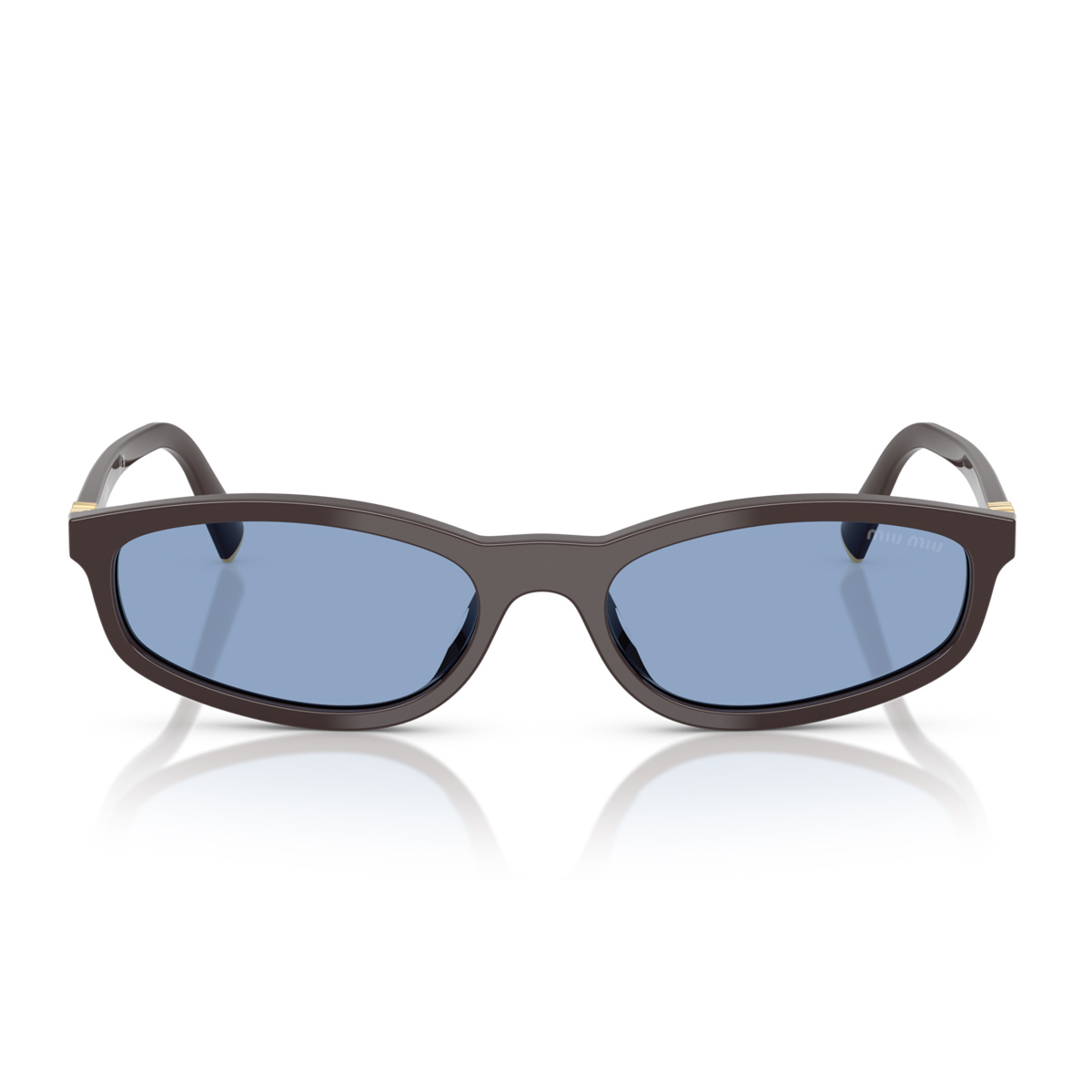 Miu Miu Women's Marrone Miu 0Mu A06s 22C60o Moka Acetate Occhiali Da Sole