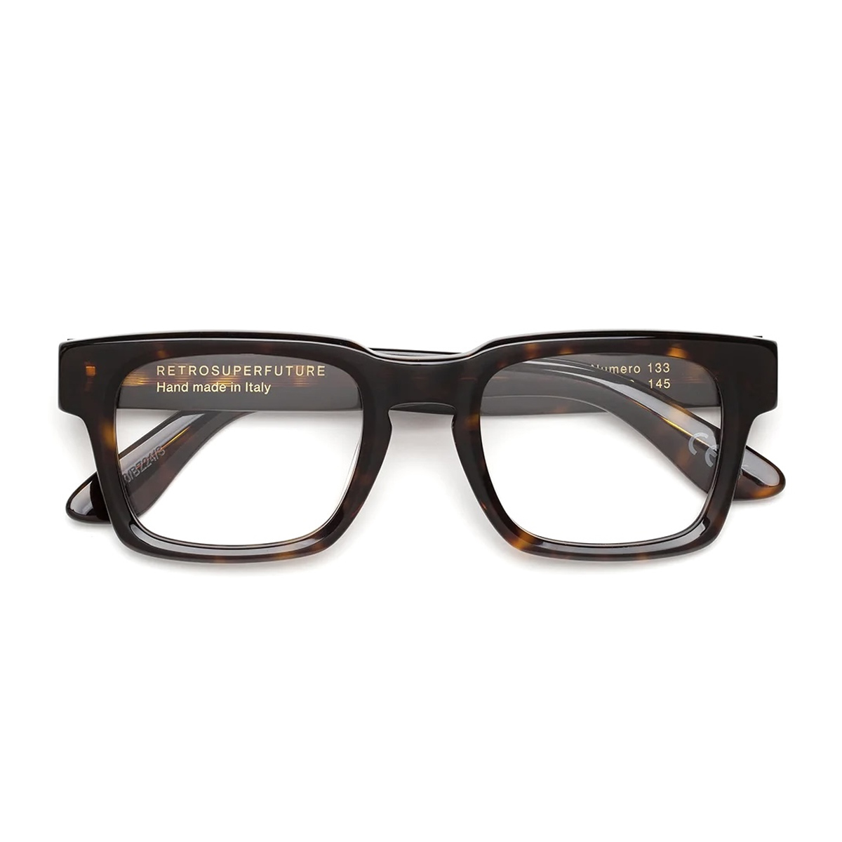 Retrosuperfuture Unisex Havana Numero 133 Acetate Occhiali Da Vista