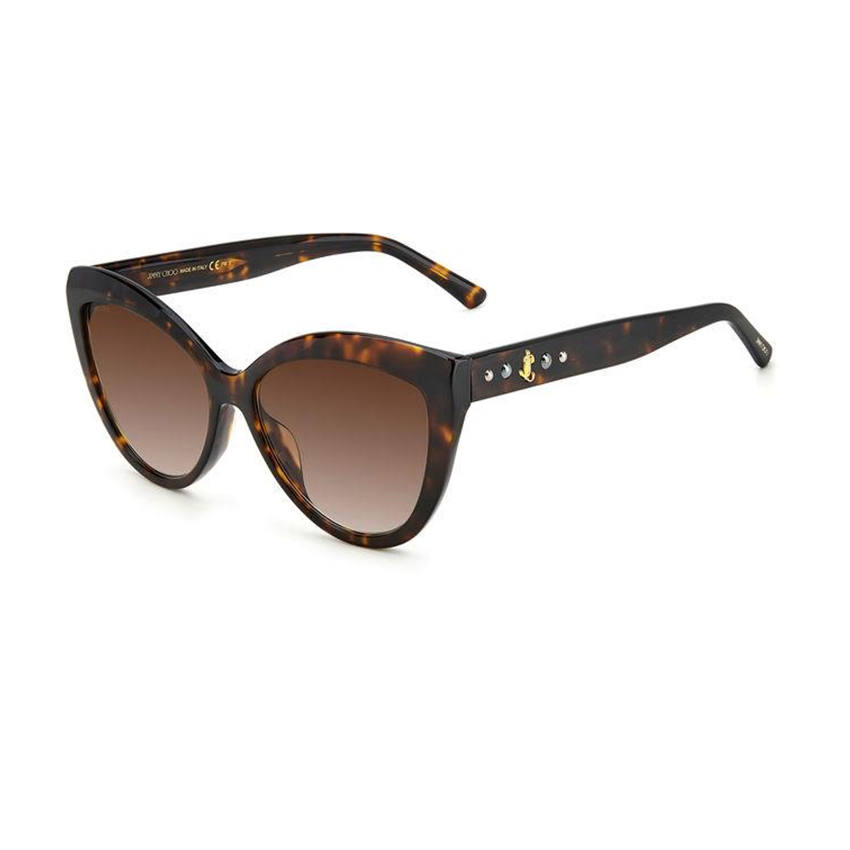 Jimmy Choo Women's Marrone Sinnie-G-S Celluloid Occhiali Sole