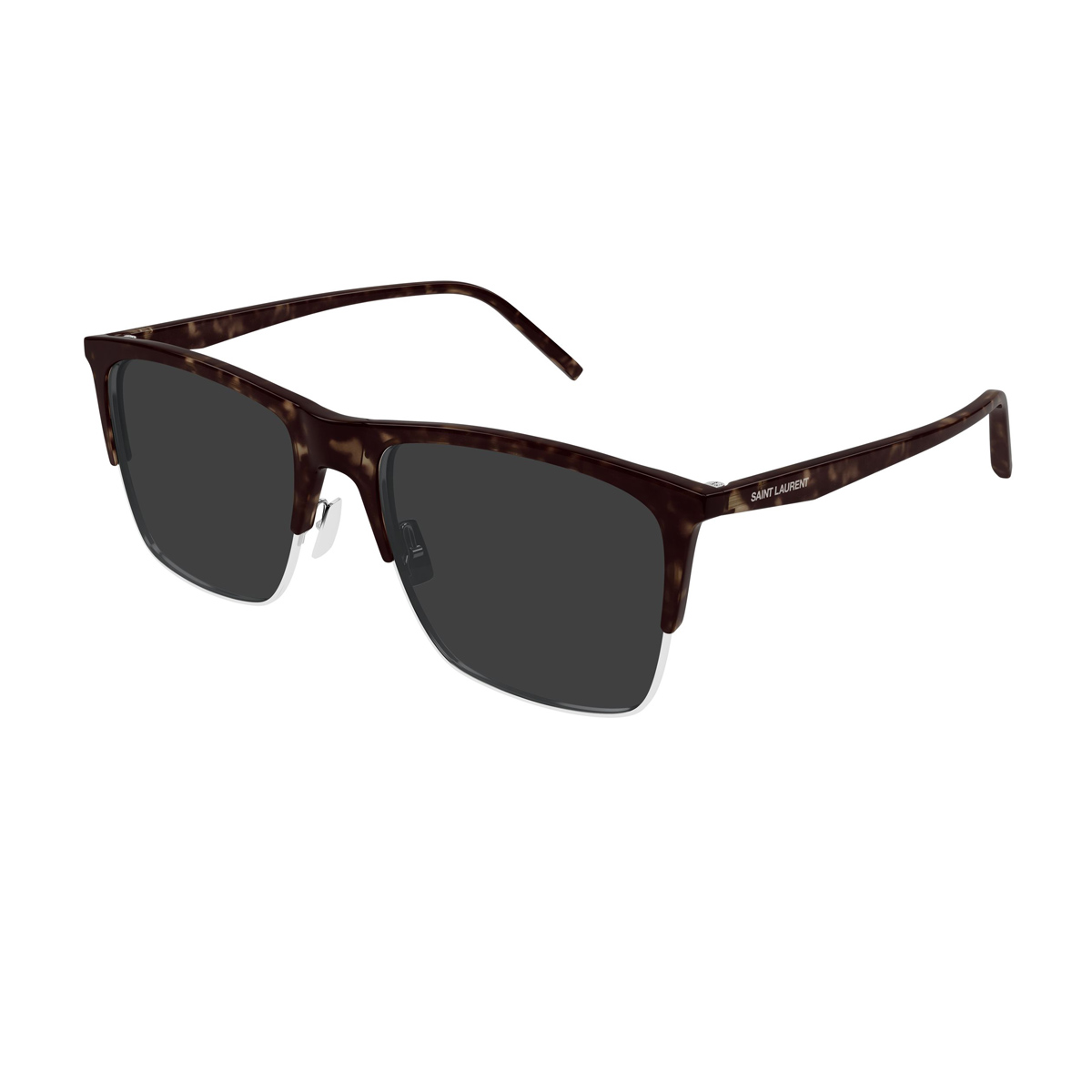 Saint Laurent Unisex Havana Sl 768 Linea Logo 003 Grey Bio-Injected/Metal Occhiali Da Sole