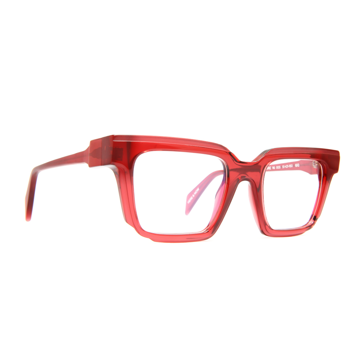 Siens Unisex Rosso Creature 116 003 Bordeaux Trasparente Acetate Occhiali Da Vista