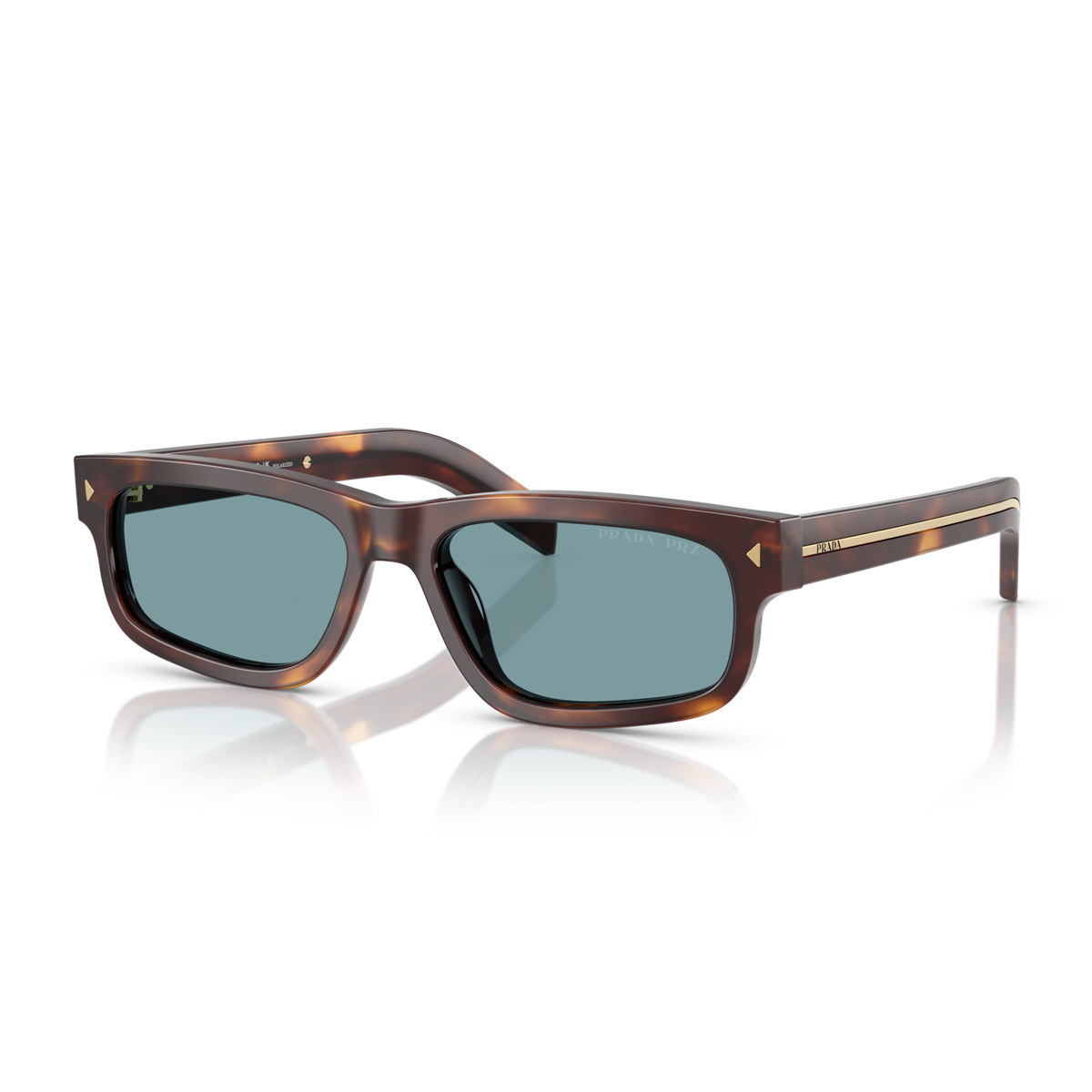 Prada Men's Marrone Pr B11s 15W04d Tartarugato Classico Acetate Occhiali Da Sole