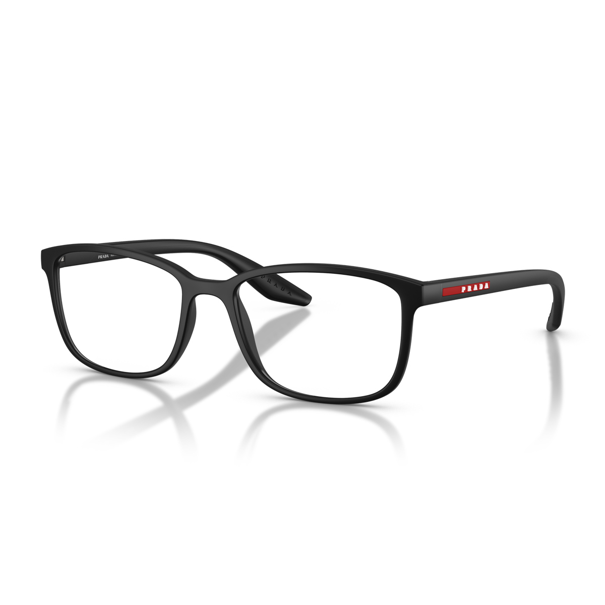 Prada Linea Rossa Men's Nero Prada Ps 07Rv 1Bo1o1 Opaco Injected Occhiali Da Vista