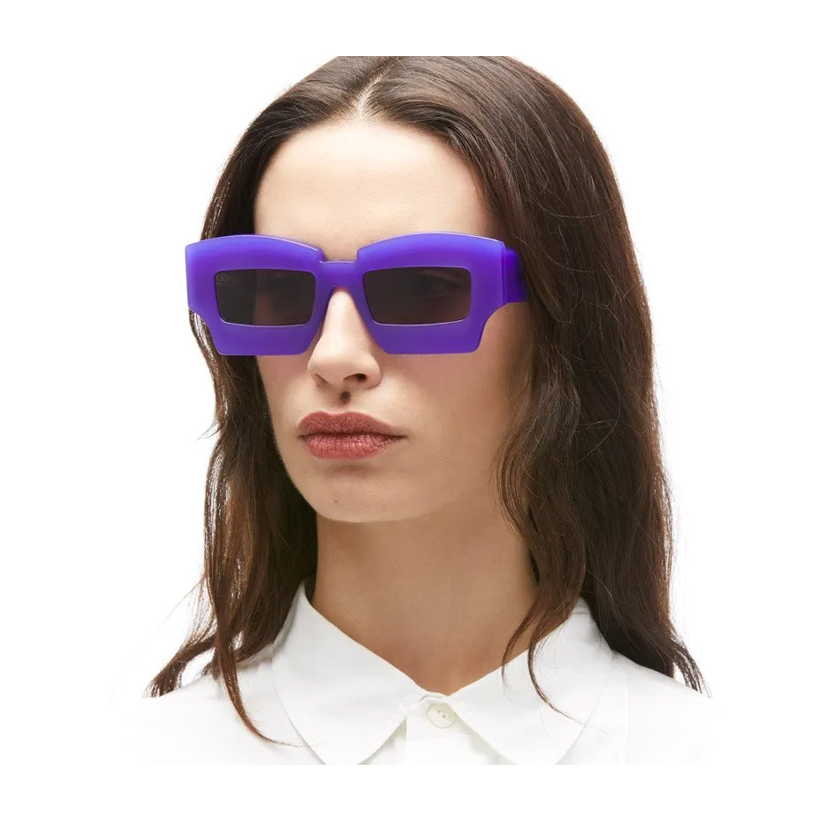 Kuboraum Unisex Viola Maske X6 Lb Acetate Occhiali Sole