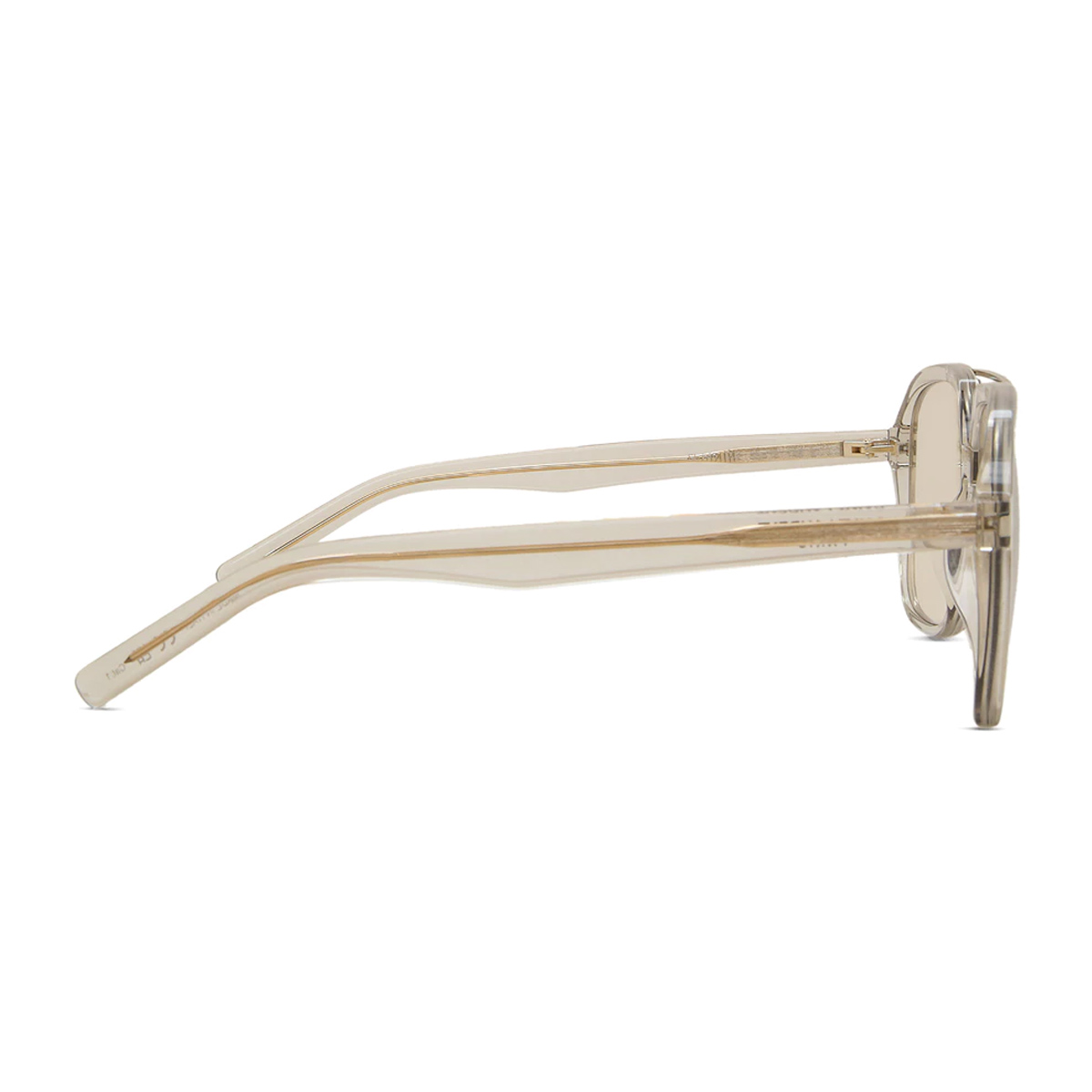 Saint Laurent Women's Beige Sl 545 Linea Corner Angle 002 Yellow Acetate Occhiali Da Sole