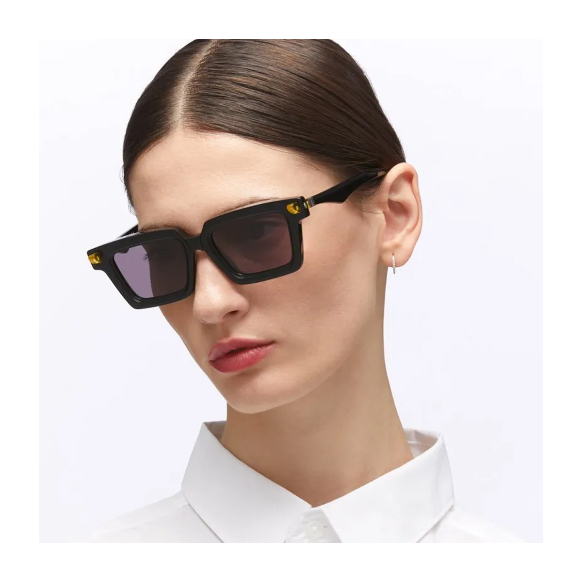 Kuboraum Unisex Nero Maske Q2 Bsy Black Shine Acetato Mazzucchelli Occhiali Da Sole