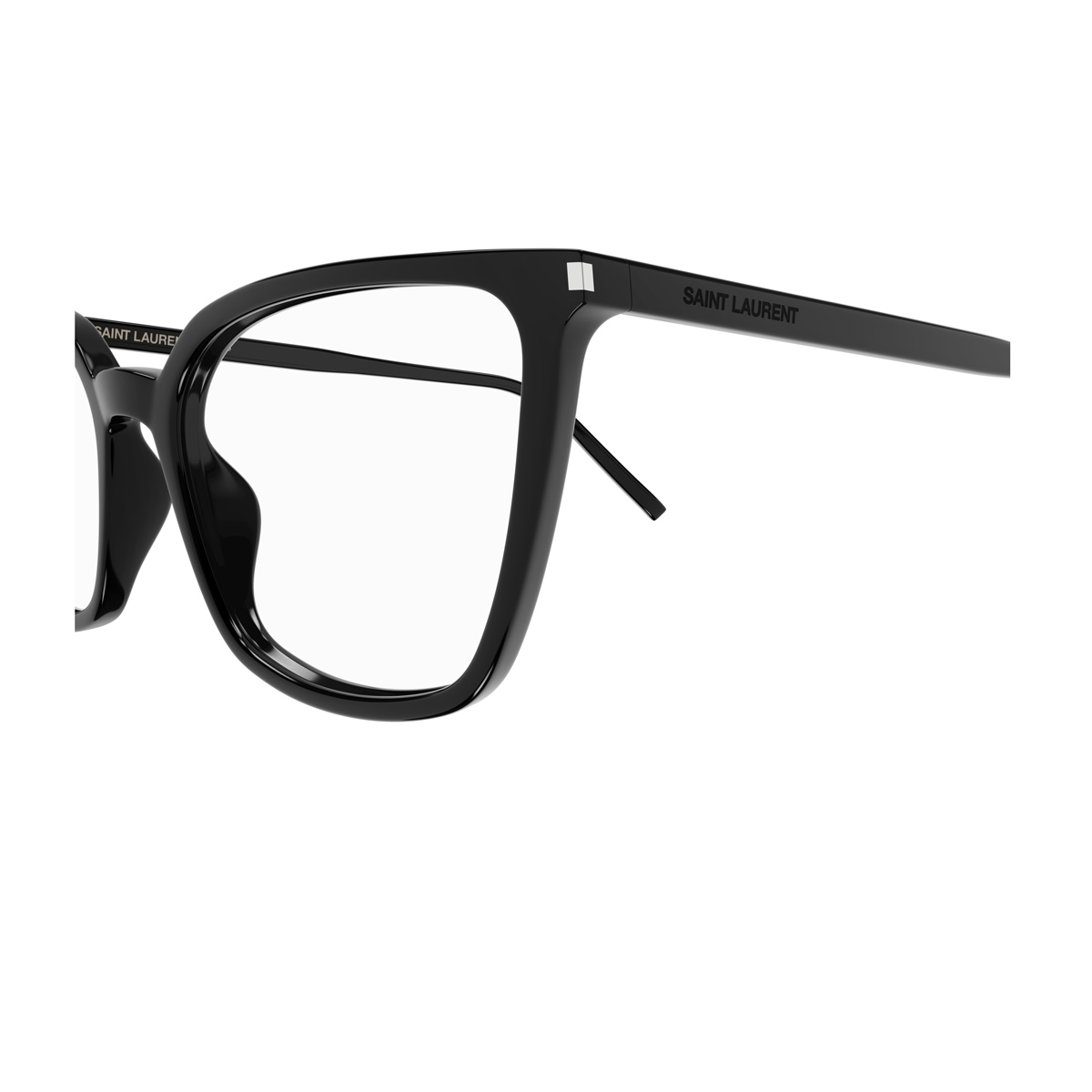Saint Laurent Unisex Nero Sl 669 Linea Classic 001 Black Acetate Occhiali Vista