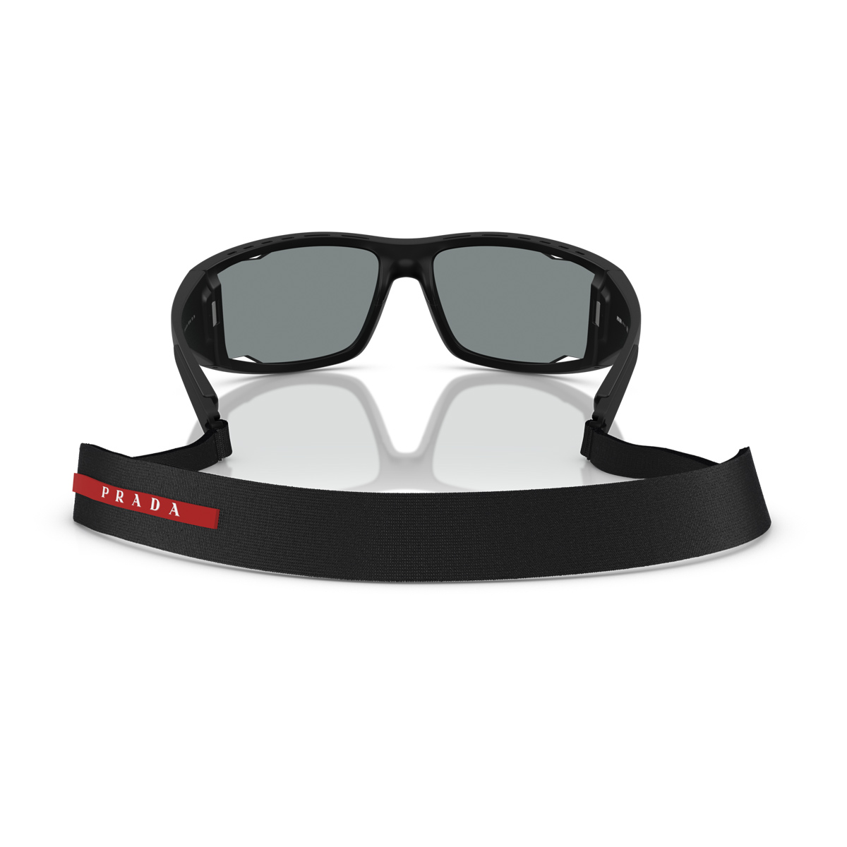 Prada Linea Rossa Men's Nero Ps A04s 1Bo10j Opaco Injected Occhiali Da Sole
