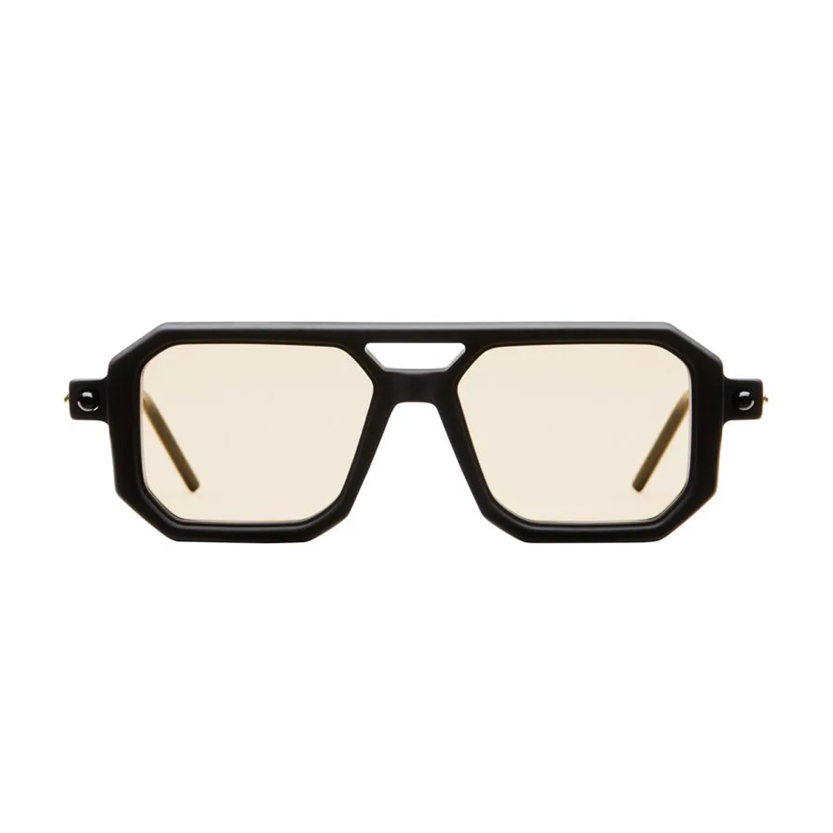 Kuboraum Unisex Nero Maske P8 Bmh Brown 1* Black Matte-Kaki- Shine Acetate Occhiali Da Vista