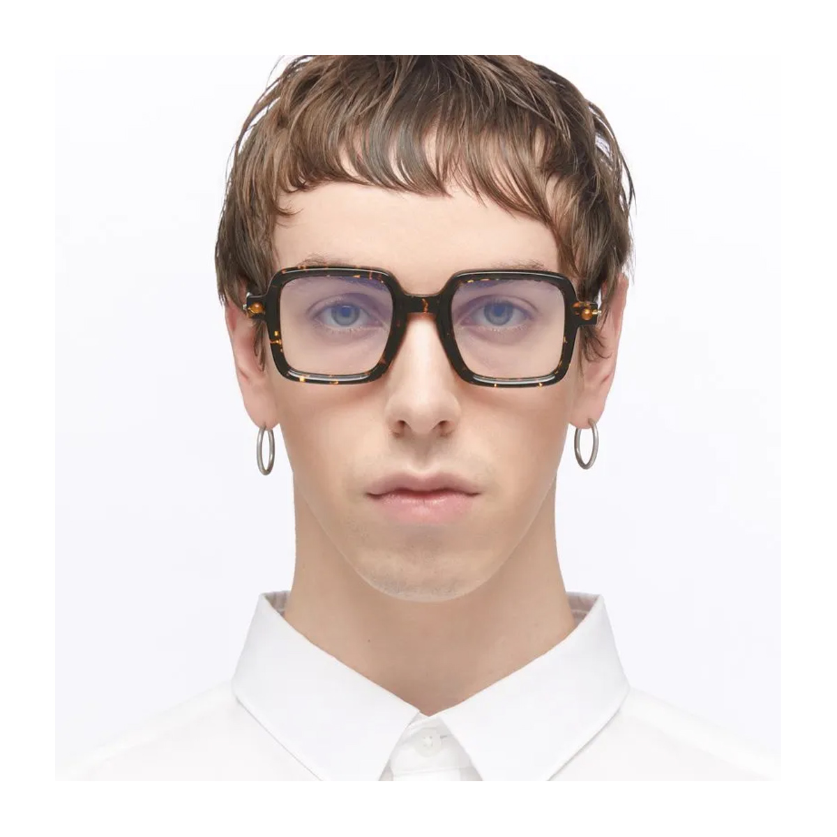 Kuboraum Unisex Marrone Maske P21 Hof Havana Fire Black Acetato Mazzucchelli Occhiali Da Vista