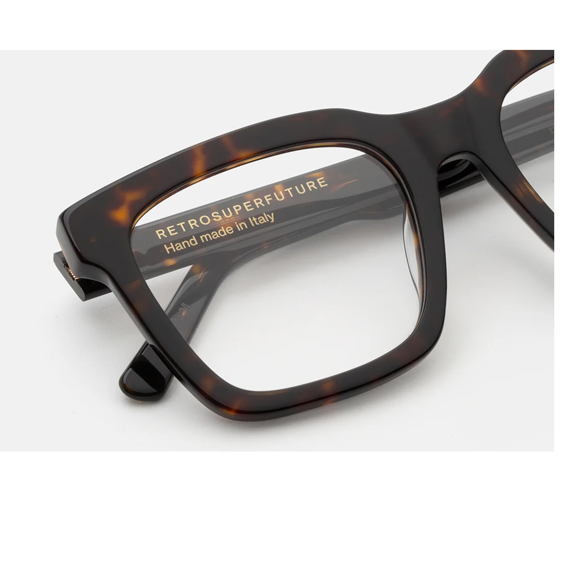 Retrosuperfuture Unisex Marrone Aalto Optical Havana Maculato Acetate Occhiali Da Vista