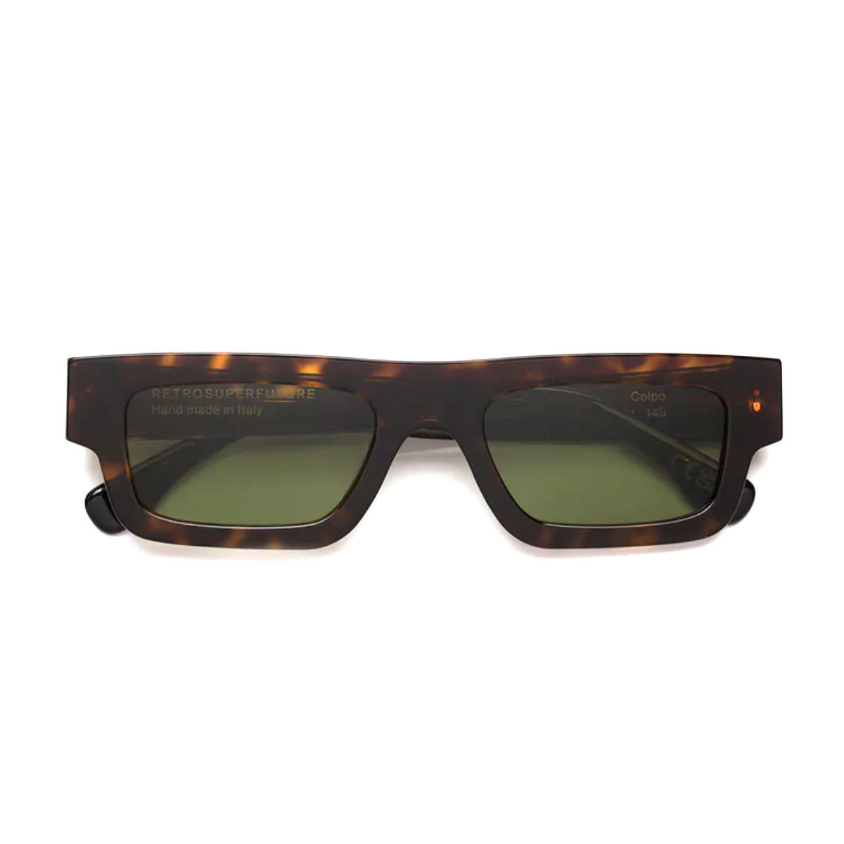 Retrosuperfuture Unisex Marrone Colpo 3627 Acetate Occhiali Sole