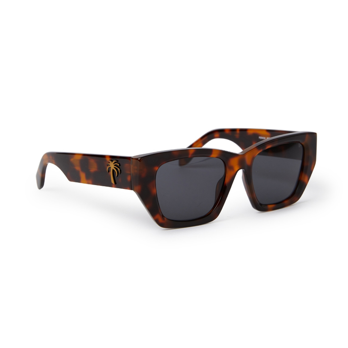 Palm Angels Unisex Marrone Hinkley Havana Acetate Occhiali Sole