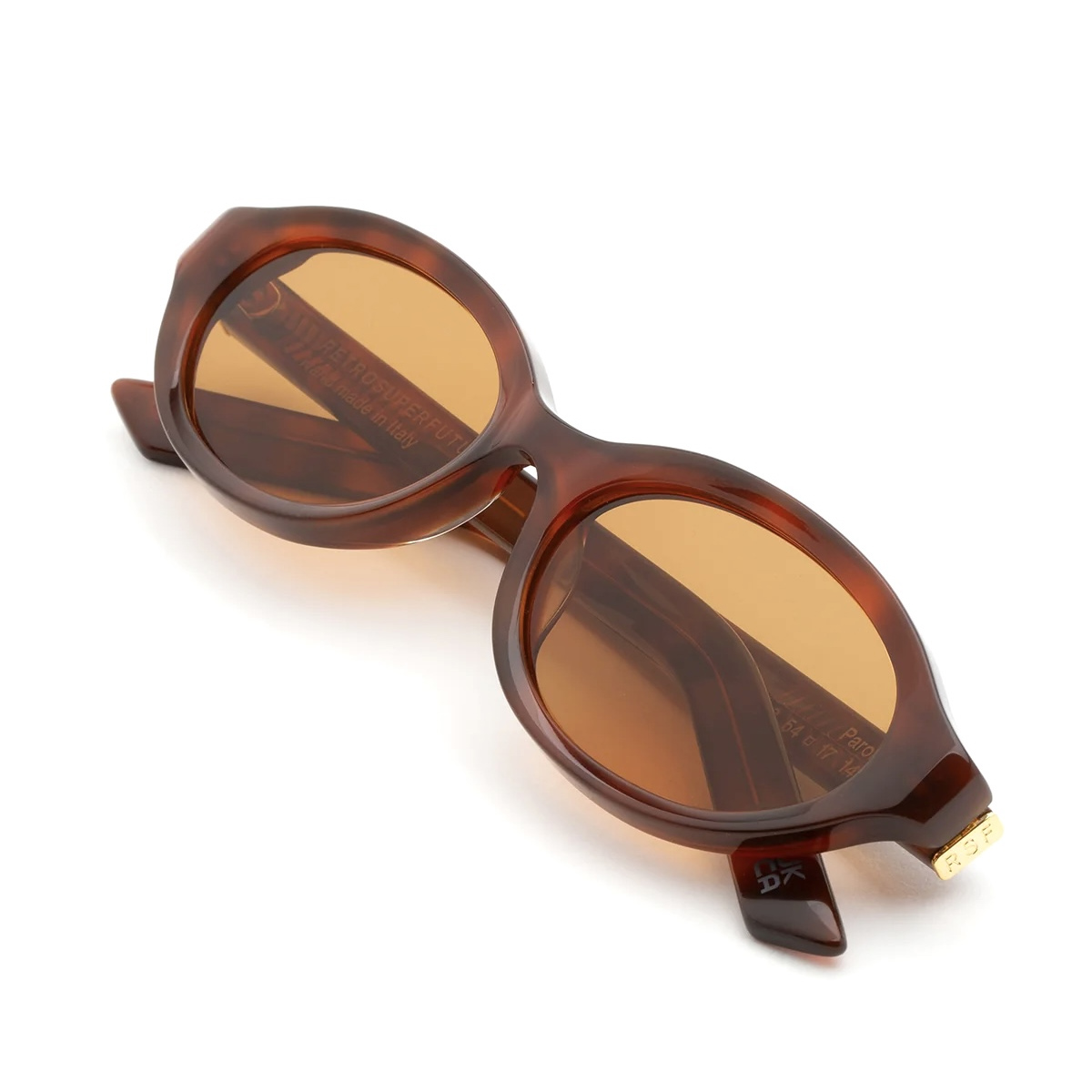 Retrosuperfuture Unisex Havana Parola Diversa Acetate Occhiali Da Sole