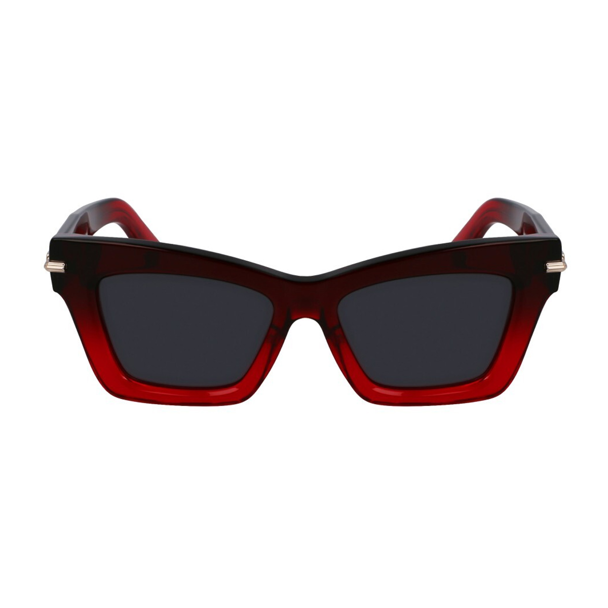Ferragamo Women's Rosso Salvatore Sf2031s 615 Gradient Dark Red Transparent Acetate Occhiali Da Sole