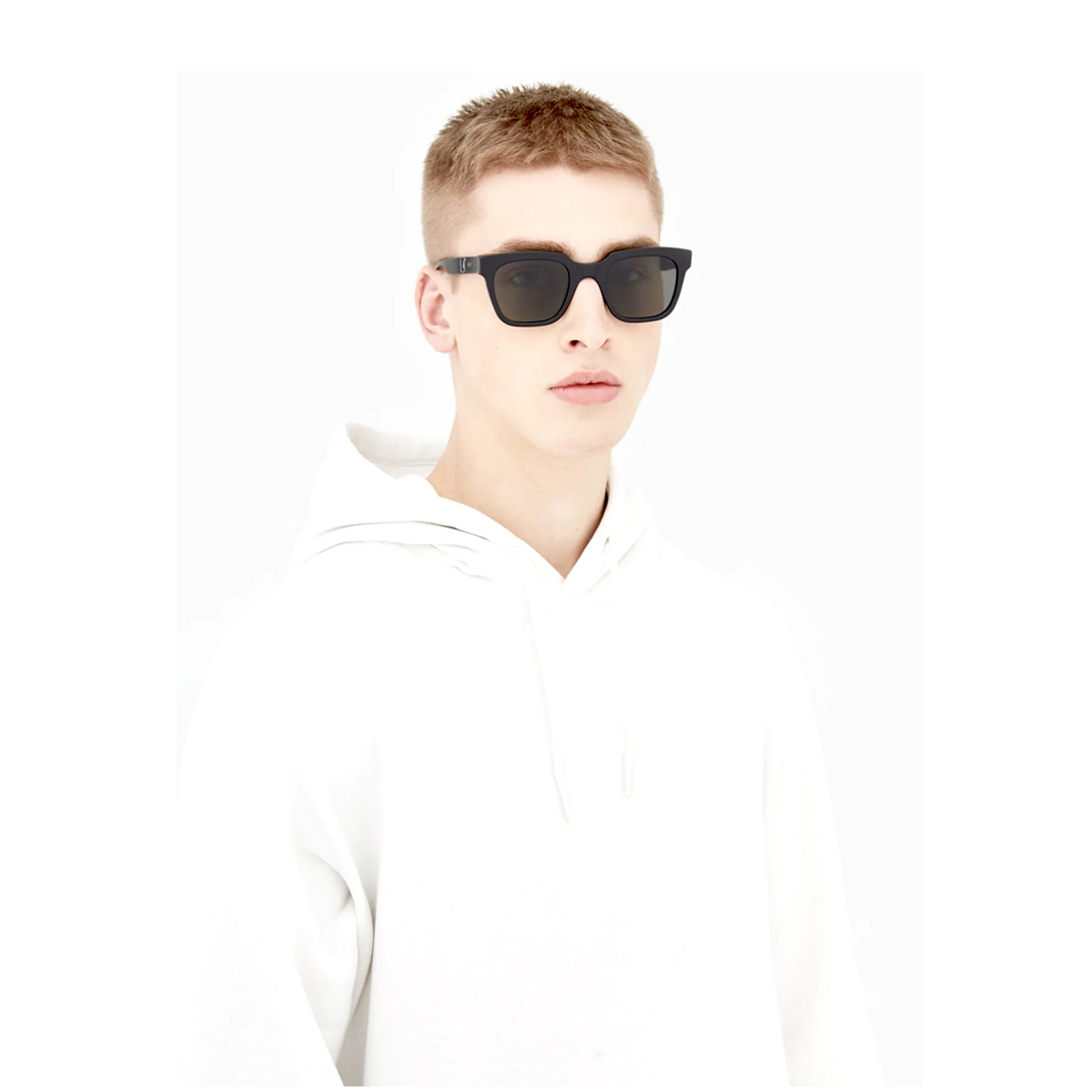 Retrosuperfuture Unisex Nero Giusto Black Acetate Occhiali Sole