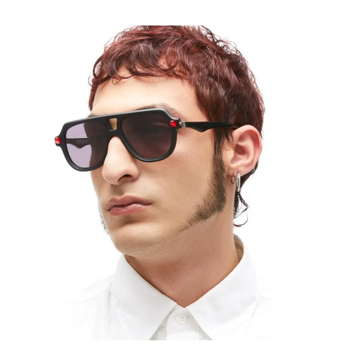 Kuboraum Unisex Nero Maske Q4 Bm Actate Occhiali Sole