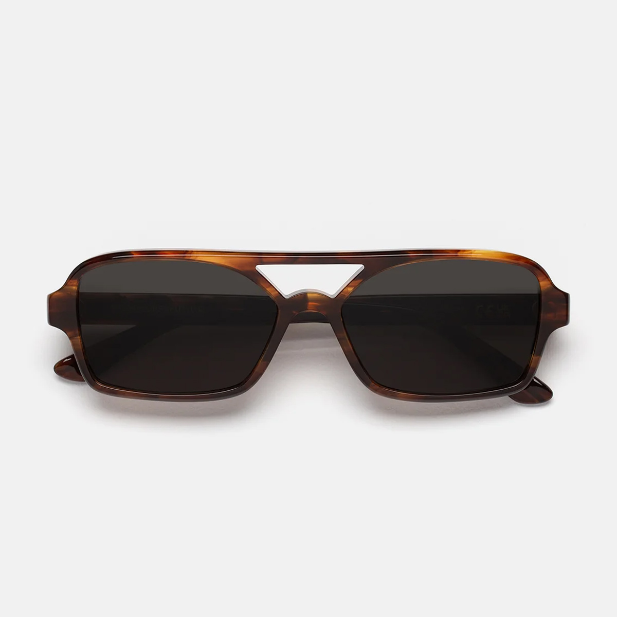 Retrosuperfuture Unisex Marrone Vico Havana Striata Acetate Occhiali Da Sole