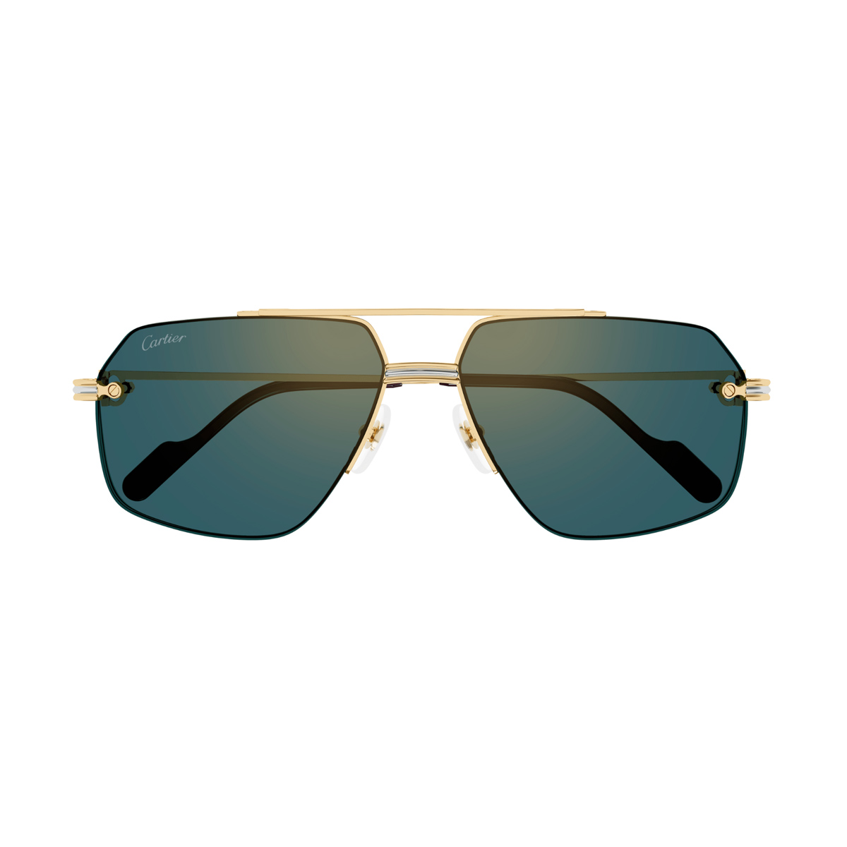 Cartier Men's Oro Ct0426s Première De 002 Gold Metal Occhiali Sole
