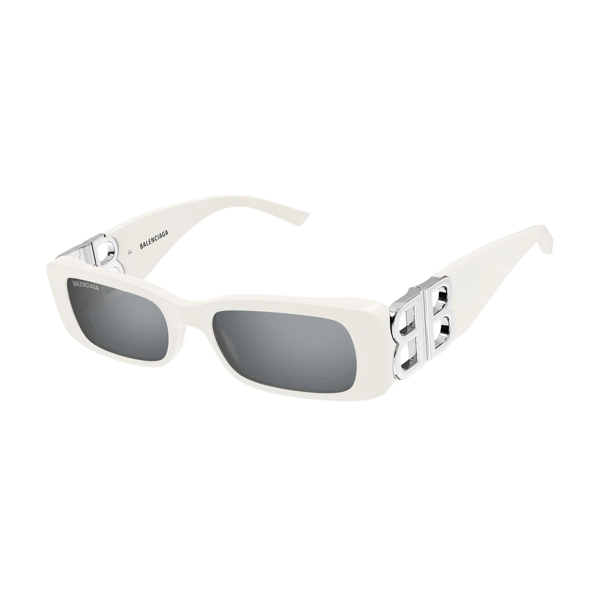 Balenciaga Unisex Bianco Bb0096s 020 Acetate Occhiali Sole