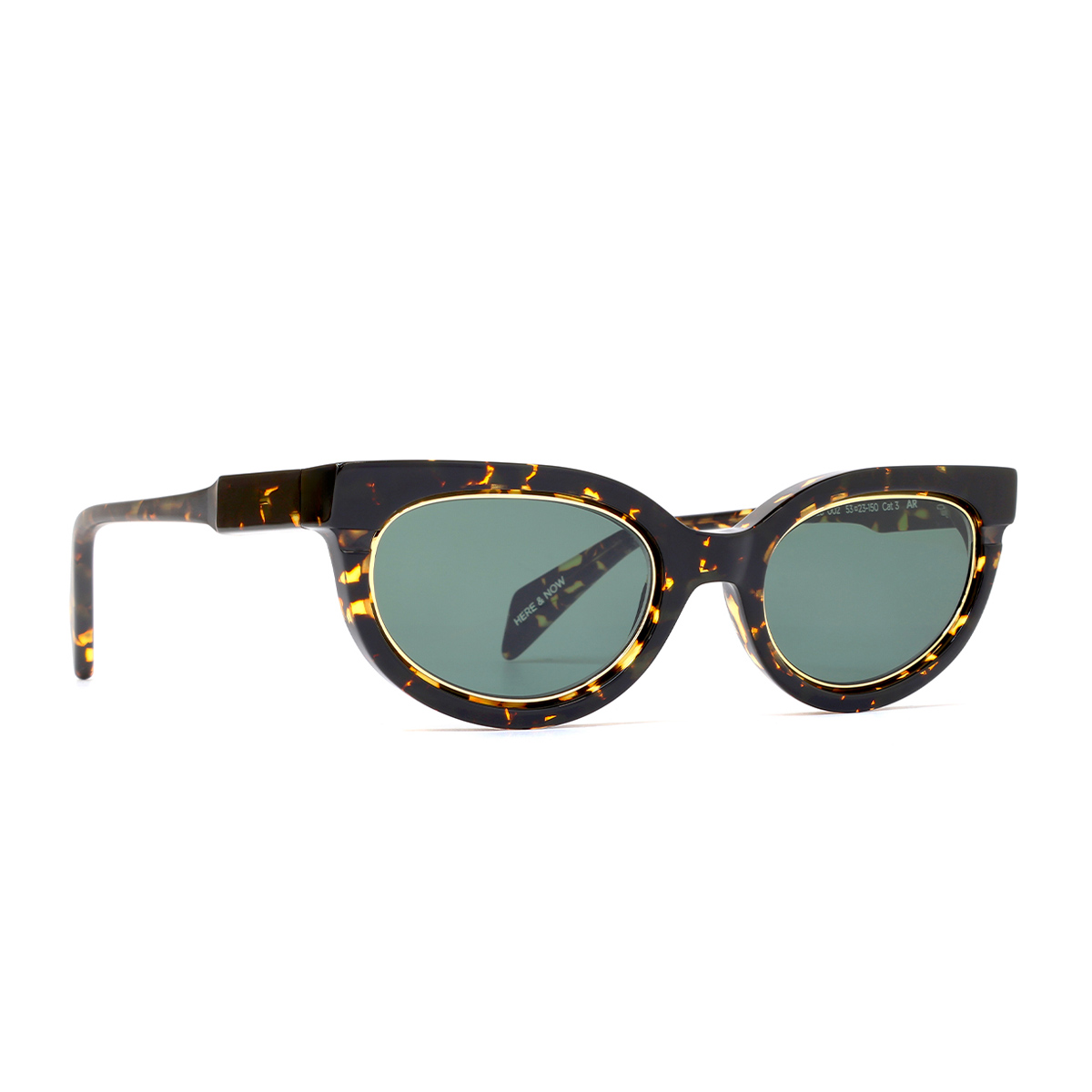 Siens Women's Marrone Creature 128 002 Havana Scuro Acetate Occhiali Da Sole