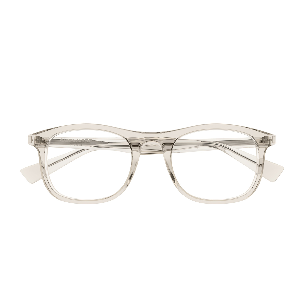 Saint Laurent Unisex Beige Sl 811 Linea Corner Angle 004 Trasparente Acetate Occhiali Da Vista