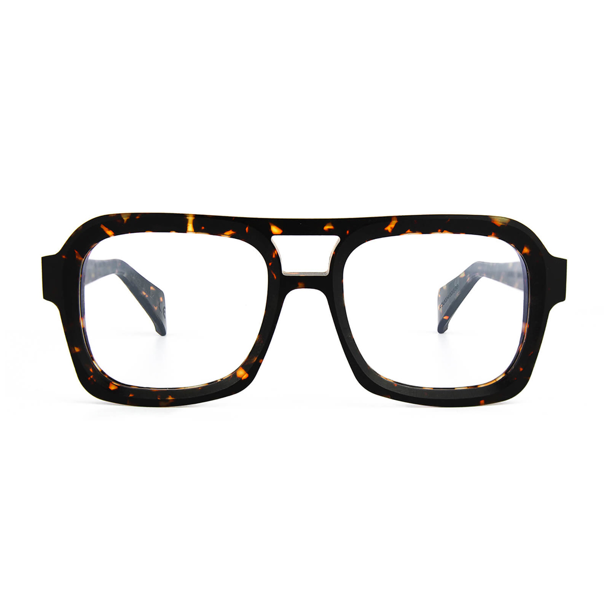 Dandy's Unisex Marrone Sawyer Roughe Ts1 Havana Scura Acetate Occhiali Da Vista