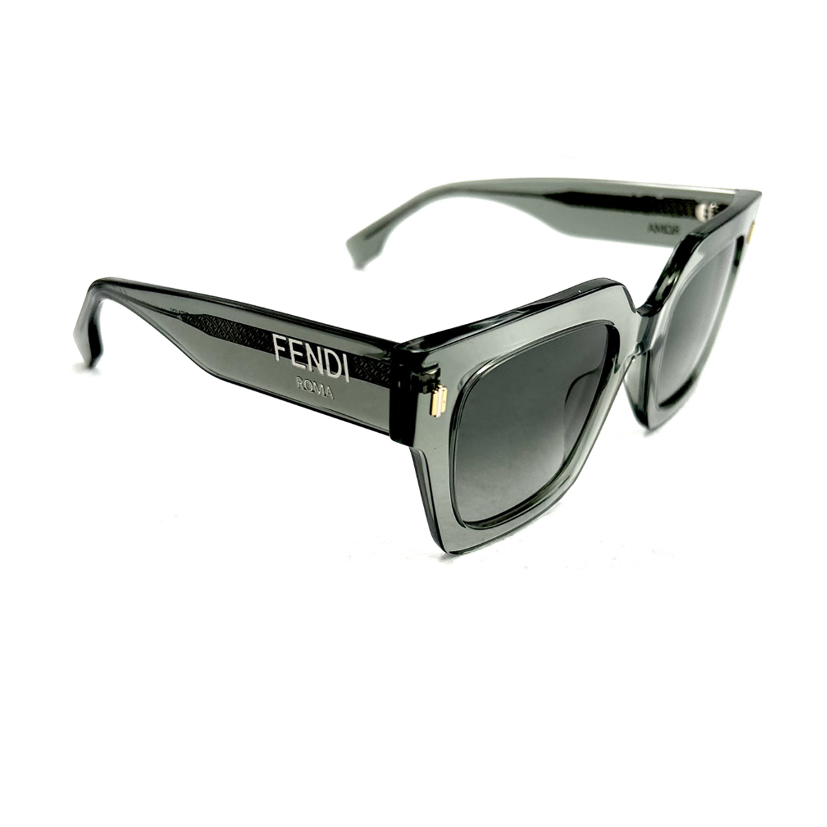 Fendi Women's Grigio Fe40101i 20B Acetate Occhiali Sole