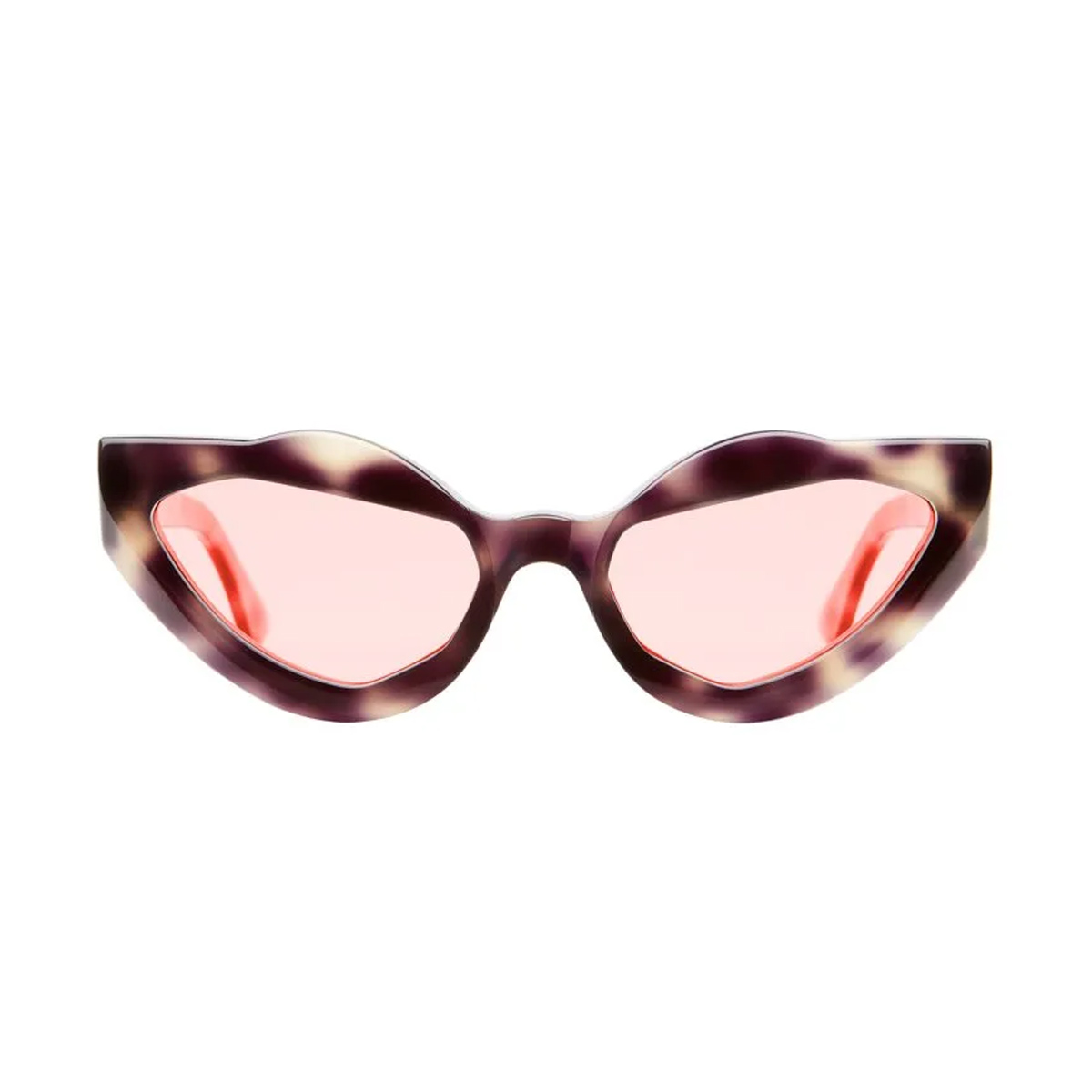 Kuboraum Unisex Marrone Maske Y8 Pkt Pink F1* Acetate Occhiali Sole