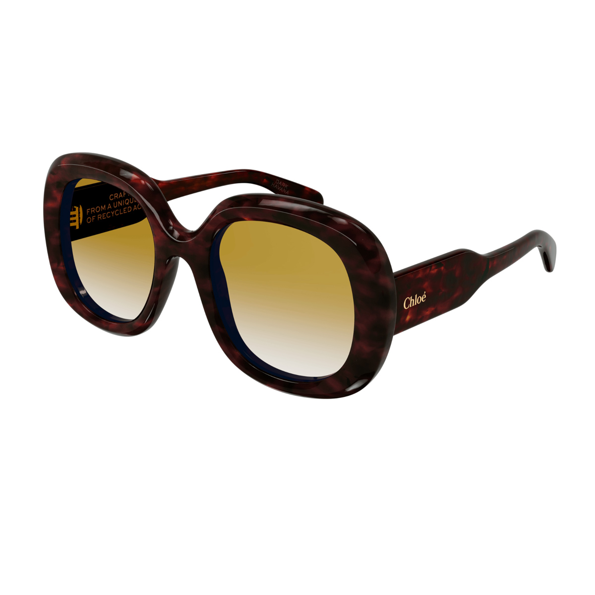 Chloé Women's Marrone Ch0153s Celluloid Occhiali Sole