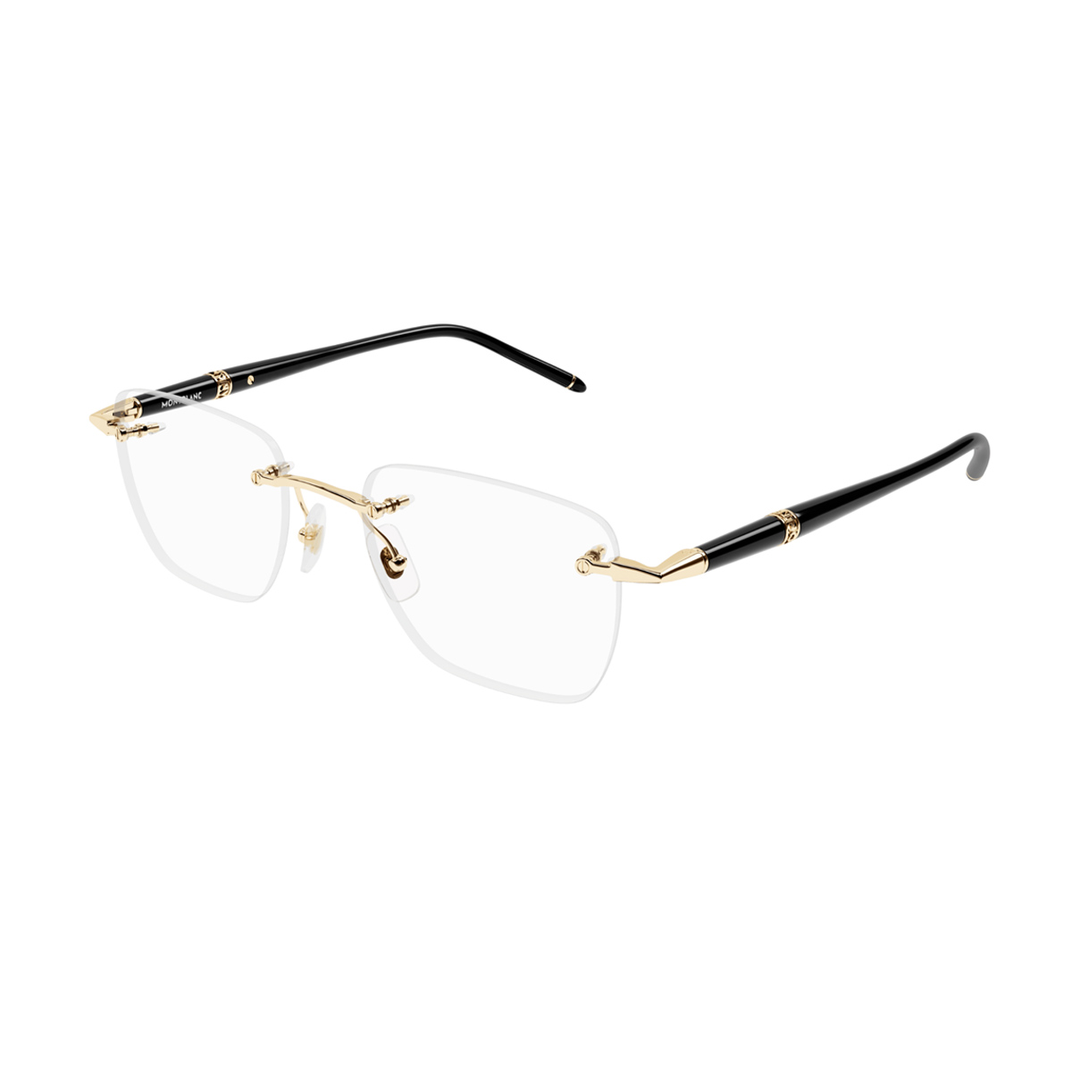 Montblanc Men's Oro Mb0346o Linea Meisterstück 001 Metal Occhiali Vista