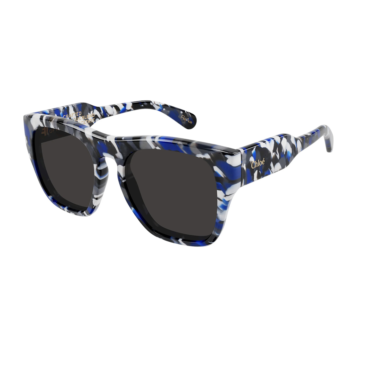Chloé Women's Grigio Ch0149s Linea Gayia 010 Recycled Acetate Occhiali Sole