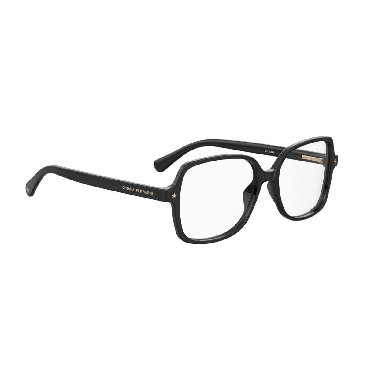 Chiara Ferragni Women's Nero Cf 1026 807-16 Black Acetate Occhiali Vista
