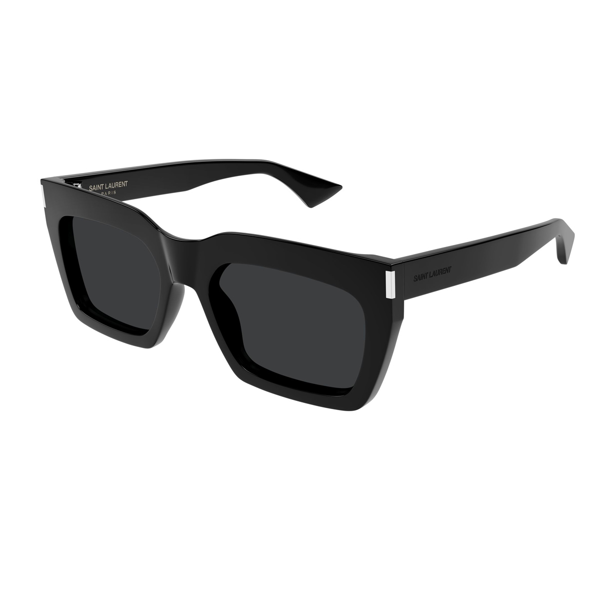 Saint Laurent Unisex Nero Sl 810 Linea Corner Angle 001 Black Acetate Occhiali Da Sole
