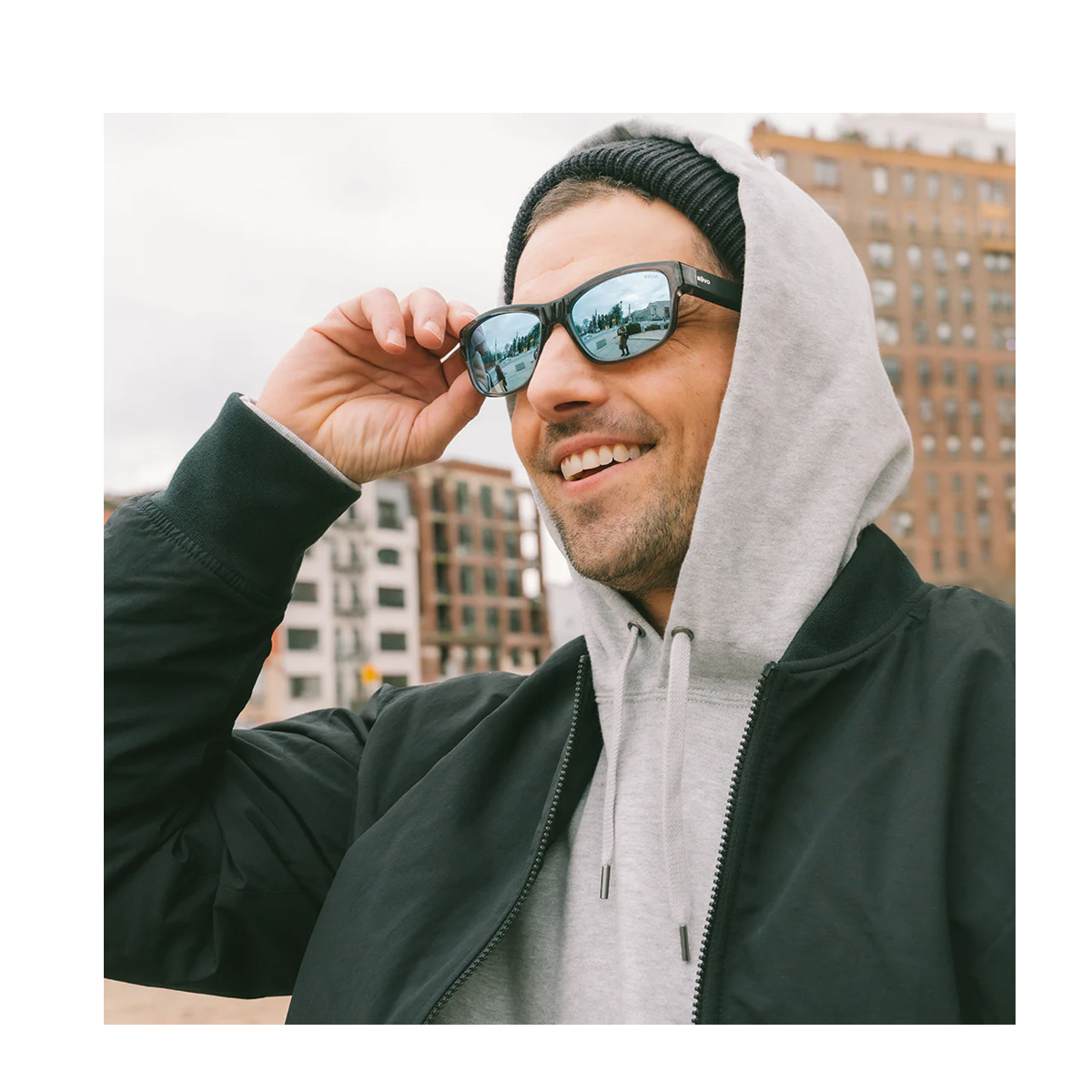 Revo Unisex Grigio Sonic 2 Re1205 00Bl 1005 Acetate Occhiali Sole