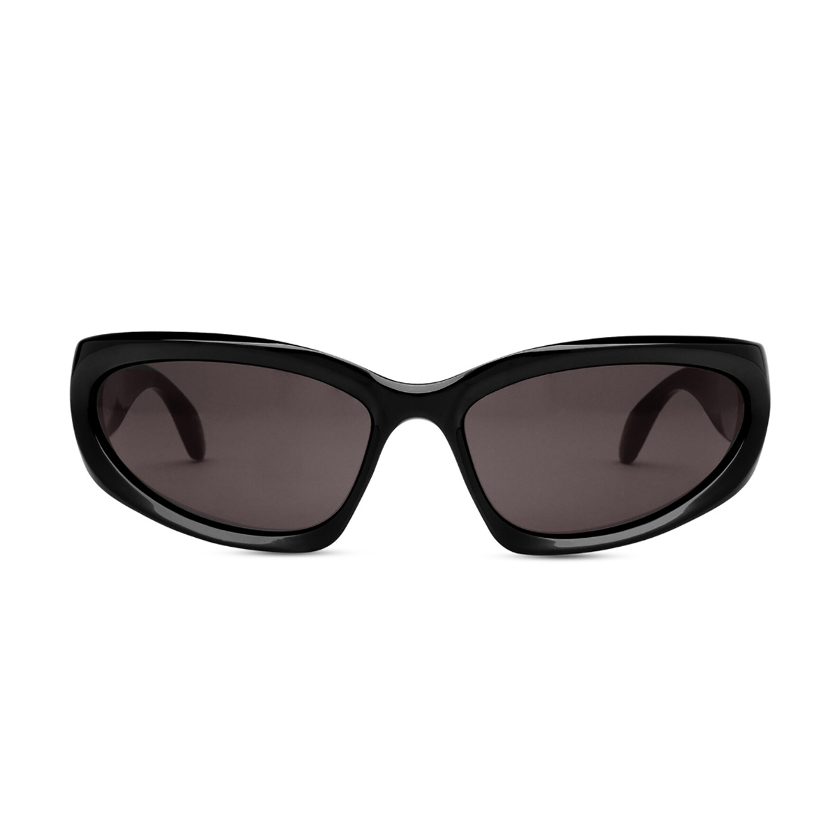 Balenciaga Unisex Nero Swift Oval Bb0157s Celluloid Occhiali Sole