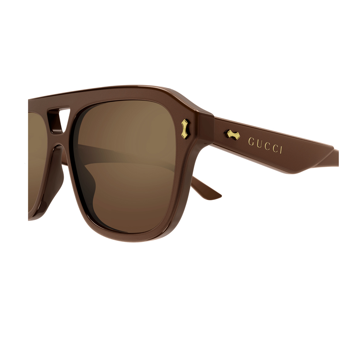 Gucci Men's Marrone Gg1263s Celluloid Occhiali Sole