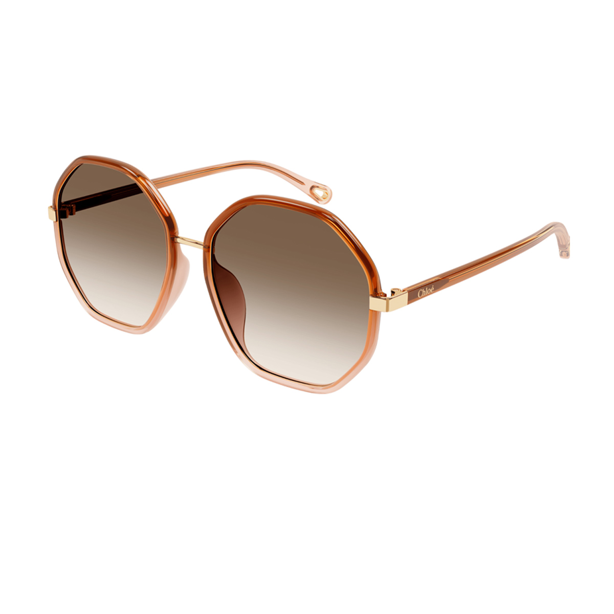 Chloé Women's Marrone Ch0133sa Linea 002 Bio-Acetate Occhiali Sole
