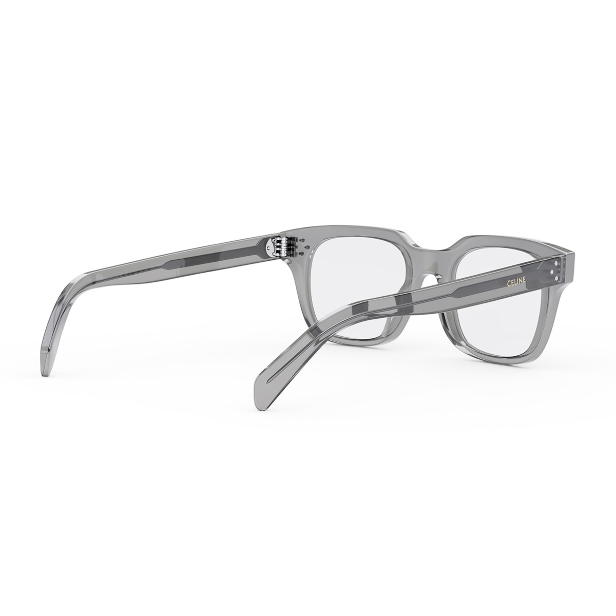 Celine Men's Grigio Cl50120i 3 Dots 020 Trasparente Acetate Occhiali Da Vista