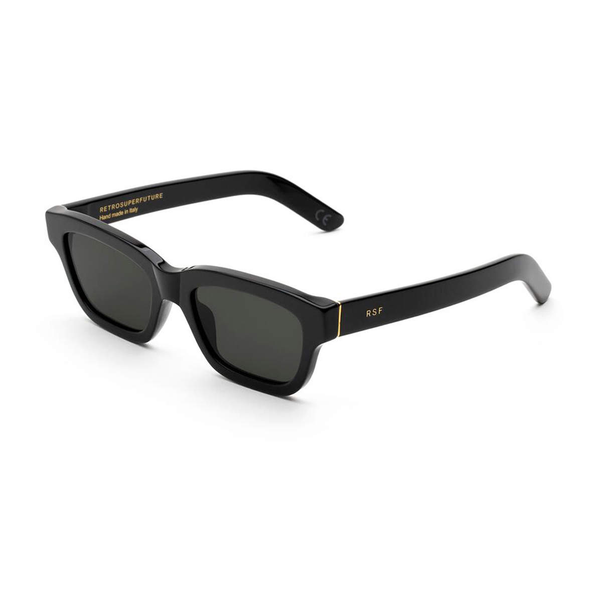 Retrosuperfuture Unisex Nero Milano Black Celluloid Occhiali Sole
