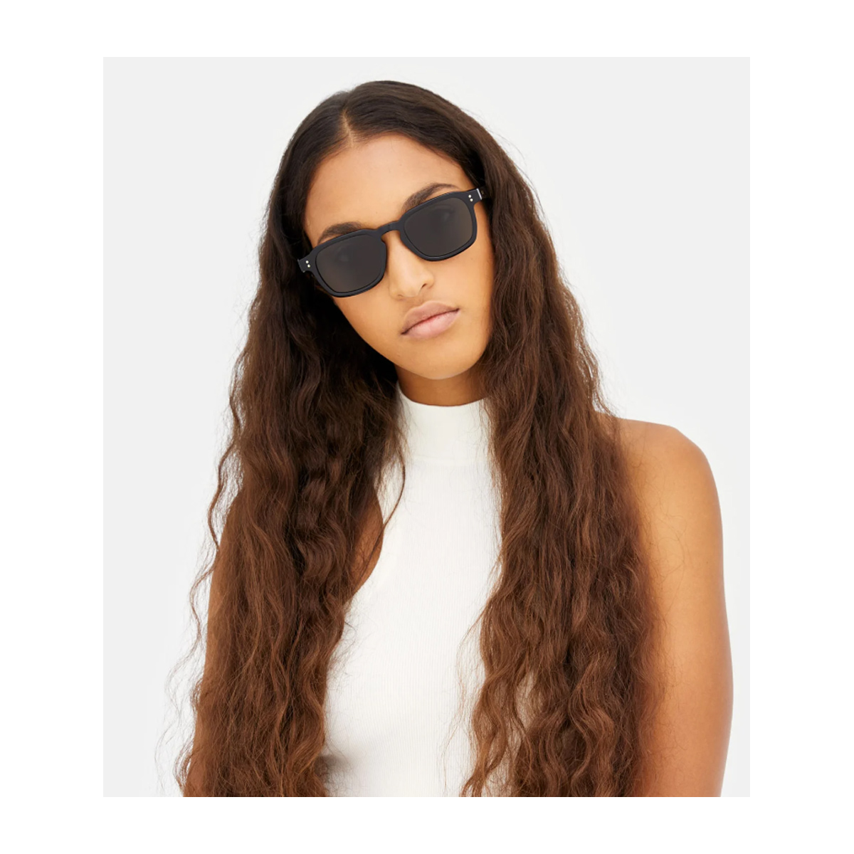 Retrosuperfuture Unisex Nero Luce Black Acetate Occhiali Da Sole