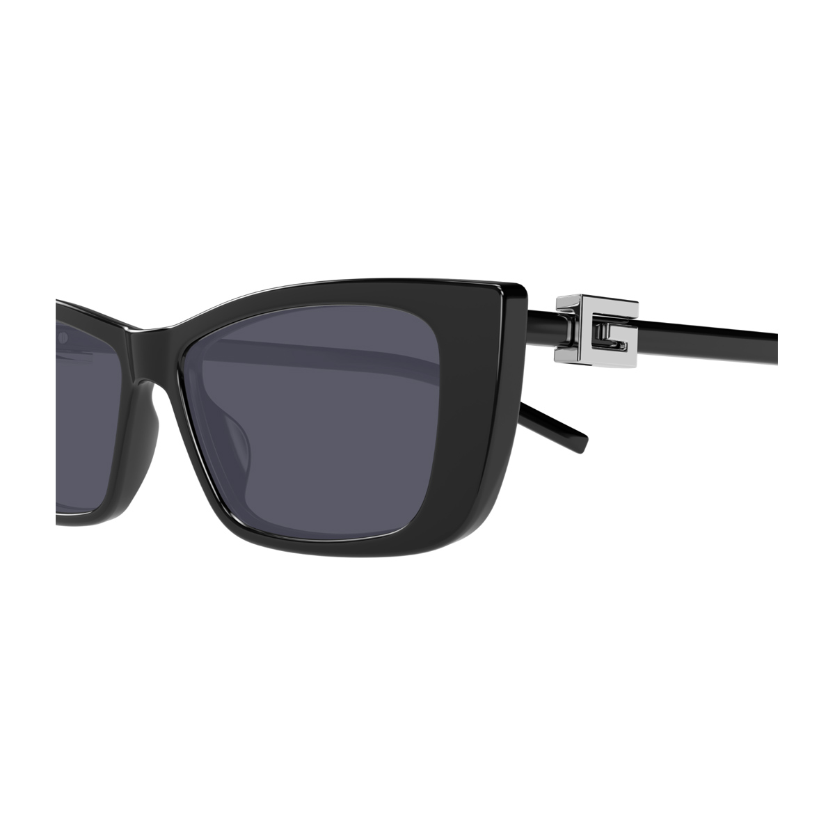 Gucci Women's Nero Gg1681s Linea Gg Logo 001 Black Injected Acetate Occhiali Da Sole